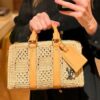 New Arrival LV Straw Keepall Pillow Bag