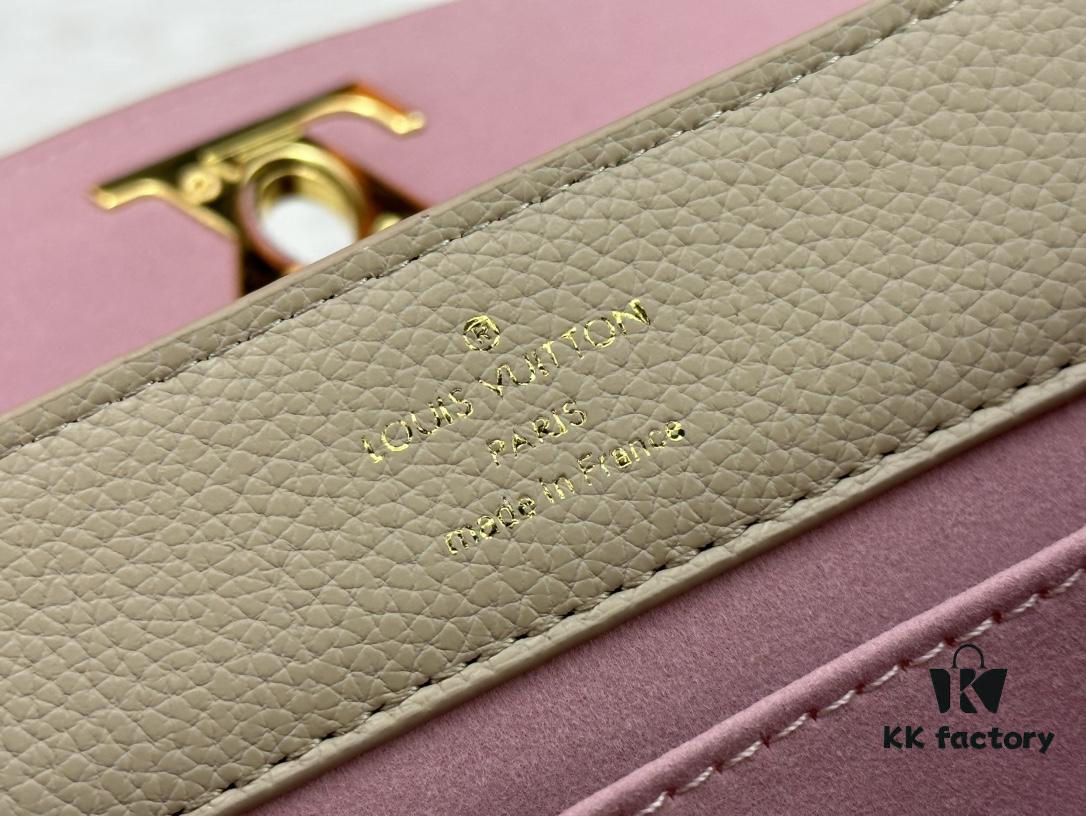 693083636e68136f4d9a7e1b Exclusive Background Upgraded Original Version M21088 M21052 M20997 This Season, the Petite Lockme Ever Mini Bag Features Fashionable New Hues in Grained Calfskin Leather