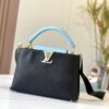 693083956e68136f4d9a7e6e Upgraded Version 🇫🇷 M57523 M57522 Black and Lake Blue Capucines MM Handbag