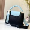693083976e68136f4d9a7e72 Upgraded Version 🇫🇷 M57523 M57522 Black and Lake Blue Capucines MM Handbag