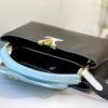 693083996e68136f4d9a7e77 Upgraded Version 🇫🇷 M57523 M57522 Black and Lake Blue Capucines MM Handbag