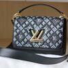 6930839a6e68136f4d9a7e79 New Arrival / Top Quality Original Version - Style No. 50358 - LV Twist Medium Handbag in Embroidered Calfskin with Since 1854 Motif