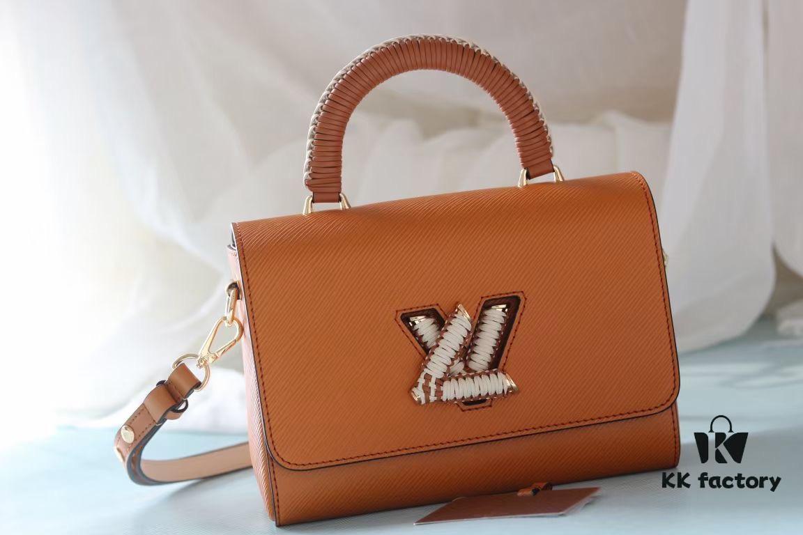 693083a96e68136f4d9a7e99 Top Original Quality! Welcome to Compare Prices! Model No.: 50392/22229/22236. This LV Twist Medium Bag is crafted from Epi grained leather, featuring woven leather wrapping around the LV Twist lock and top handle, adding a soft elegance to its striking silhouette. The detachable and adjustable shoulder strap allows for versatile carrying options—short shoulder, long shoulder, or crossbody wear.