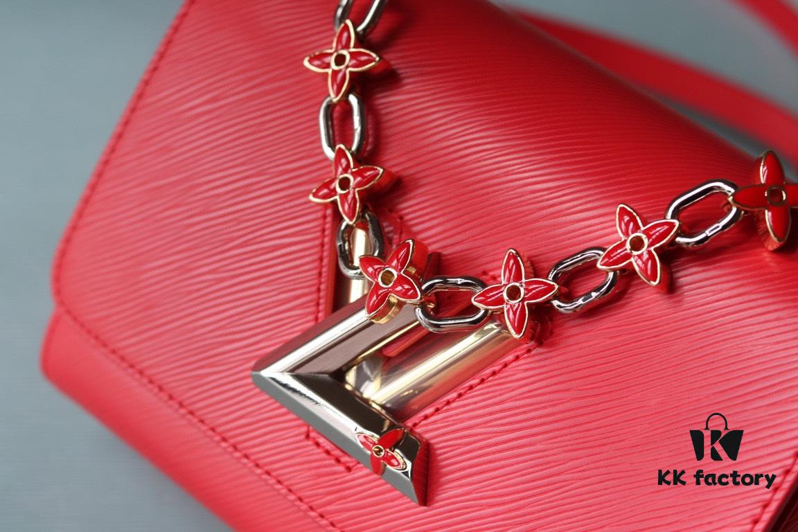 693083b86e68136f4d9a7eb5 Latest European Version Top Quality Original Twist MM LV Bloom Handbag