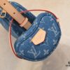 693084266e68136f4d9a7fce Upgraded Original M46856 M46828 Denim New Style Lv 2024 Latest Monogram Horn Adjustable Strap Pea Bag with Extra Pendant Mini Waist Pouch and Enlarged Design LV Monogram Coated Canvas Croissant Bag