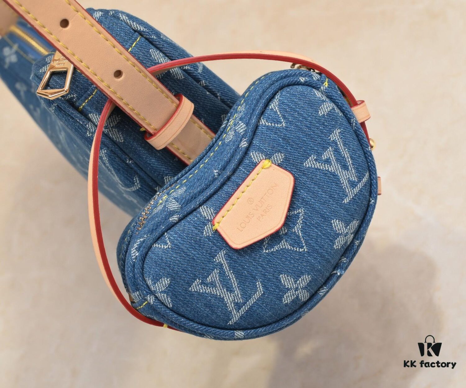 693084266e68136f4d9a7fce Upgraded Original M46856 M46828 Denim New Style Lv 2024 Latest Monogram Horn Adjustable Strap Pea Bag with Extra Pendant Mini Waist Pouch and Enlarged Design LV Monogram Coated Canvas Croissant Bag