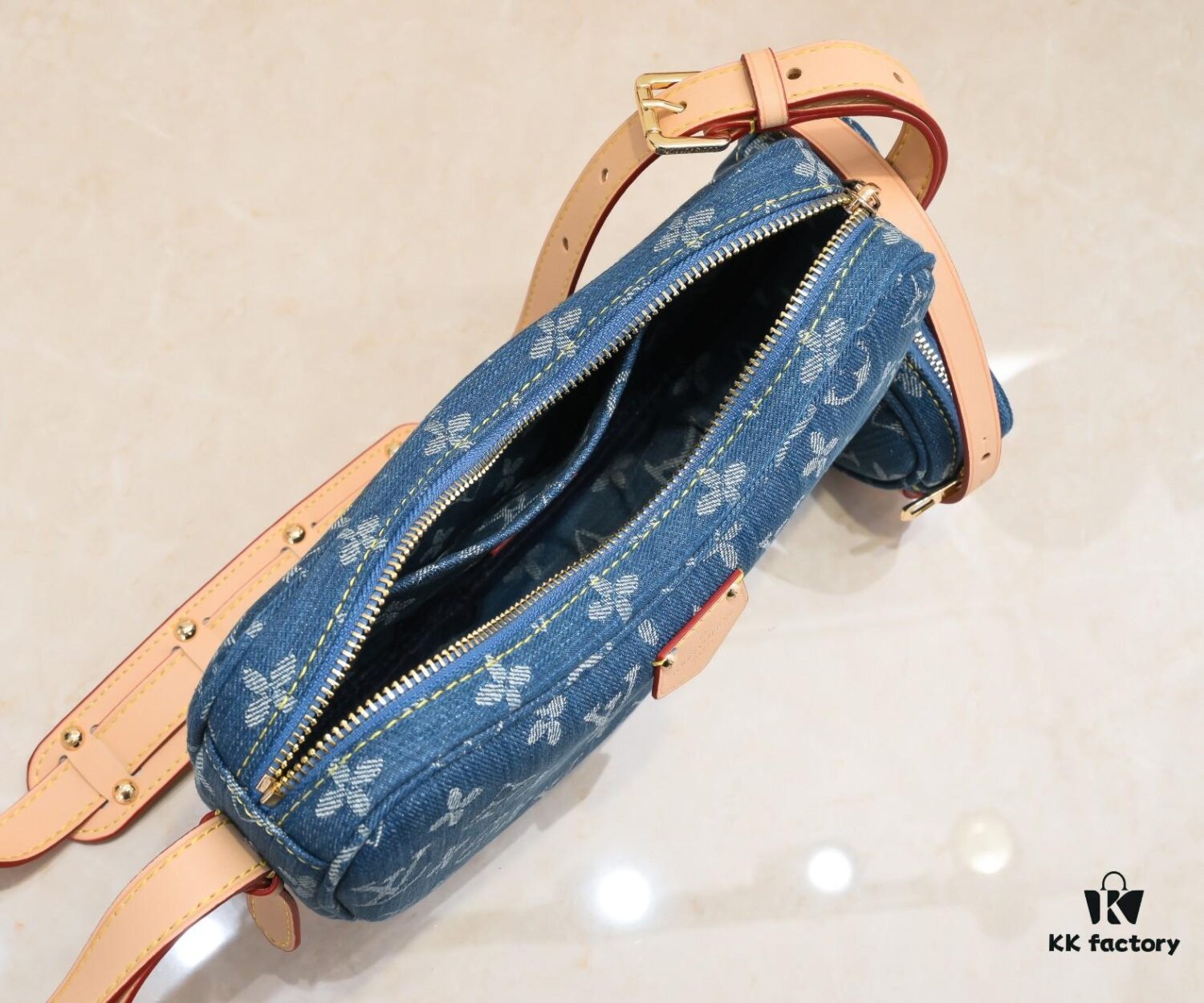693084286e68136f4d9a7fd0 Upgraded Original M46856 M46828 Denim New Style Lv 2024 Latest Monogram Horn Adjustable Strap Pea Bag with Extra Pendant Mini Waist Pouch and Enlarged Design LV Monogram Coated Canvas Croissant Bag