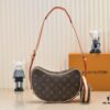 693084296e68136f4d9a7fd4 Upgraded Original M46856 M46828 Vintage New Lv 2024 Latest Monogram Horn Adjustable Strap Pea Bag with Pendant Mini Pouch Kidney Bag and Enlarged Design LV Monogram Croissant Bag Pea Bag