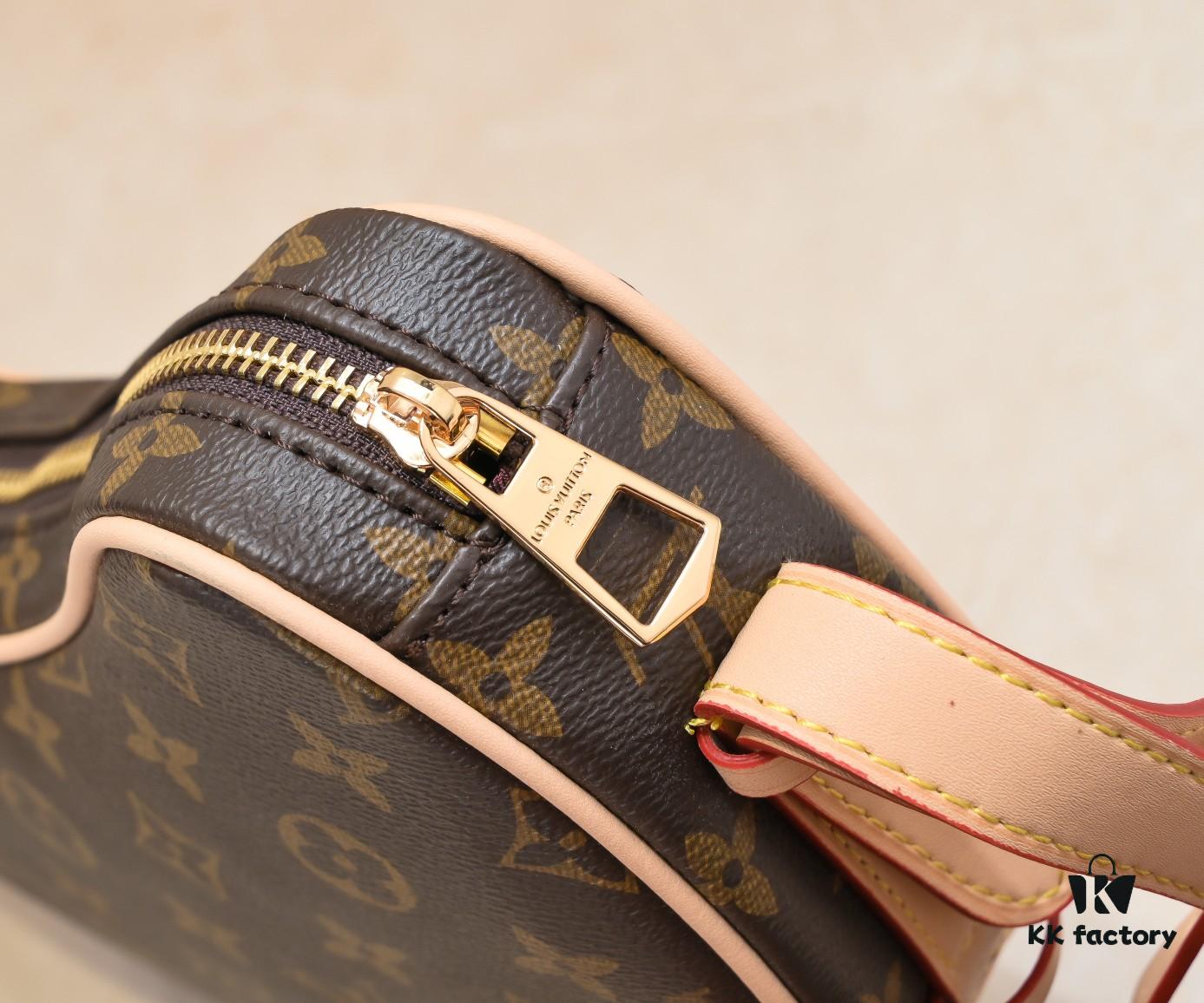 6930842a6e68136f4d9a7fd8 Upgraded Original M46856 M46828 Vintage New Lv 2024 Latest Monogram Horn Adjustable Strap Pea Bag with Pendant Mini Pouch Kidney Bag and Enlarged Design LV Monogram Croissant Bag Pea Bag