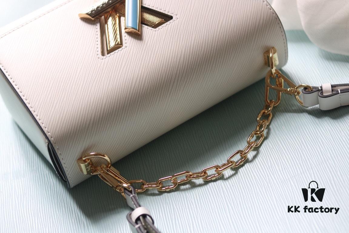 6930847b6e68136f4d9a809d LV 2023 Twist Collection Medium Bag - Premium Epi Leather with Diamond & Enamel Accent