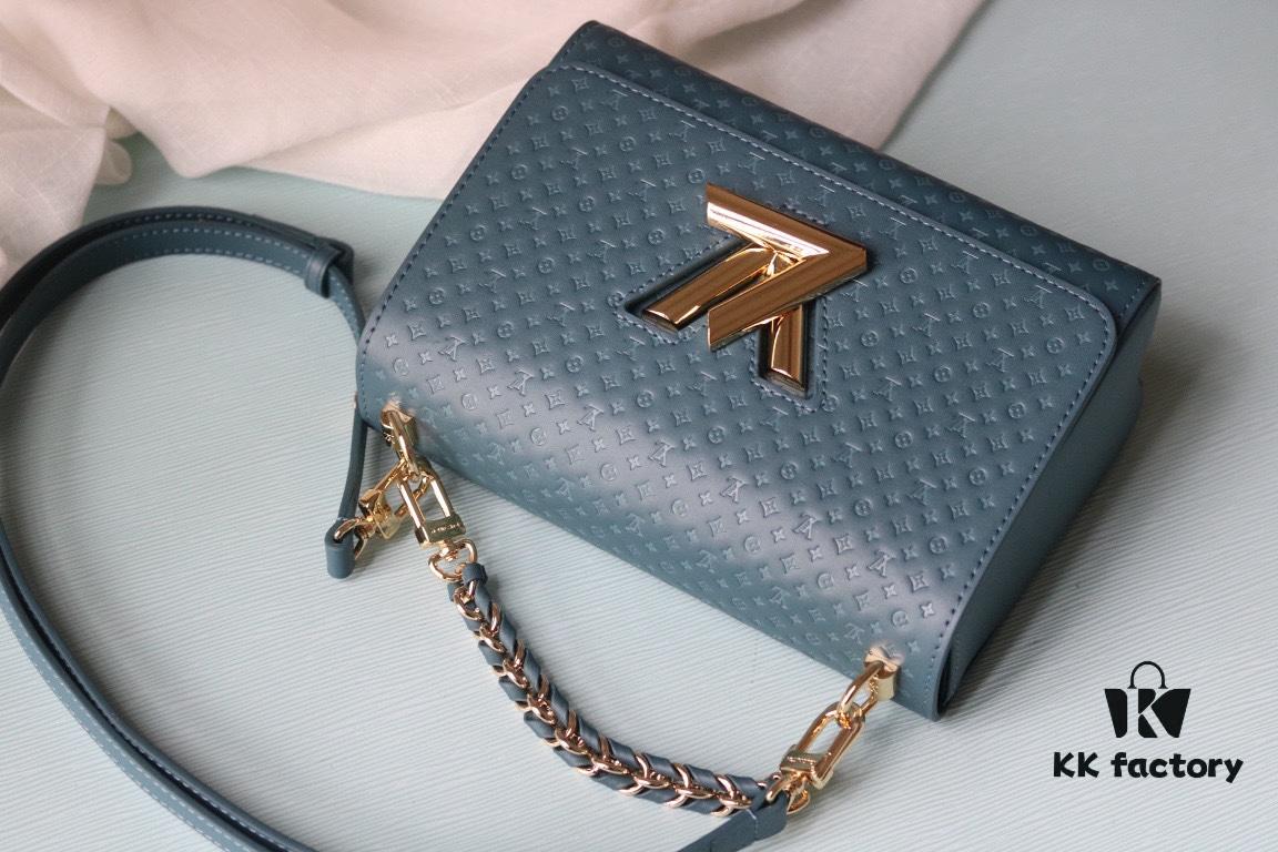 693084806e68136f4d9a80ac Authentic Mirror Included | LV 2023 Twist Collection Newest Style | Premium Original Quality | Crafted from Cowhide Leather with Miniature Monogram Pattern | Colorful Silk-Screened LV Logo | Versatile Carrying Options with LV Hook Closure | Model Number: 50388