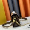 Upgraded Original Version Color-Changing Leather [Exclusive Real Photo M46279 M46595 Monogram Vernis Yellow Flower Embossed] LV East West Métis Mini Messenger Bag
