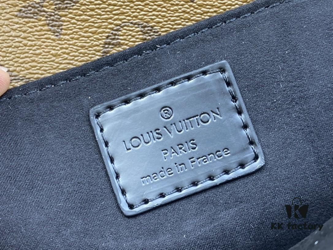 Upgraded Original Version Color-Changing Leather [Exclusive Real Photo M46279 M46595 Monogram Vernis Yellow Flower Embossed] LV East West Métis Mini Messenger Bag