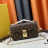 Upgraded Original Version, Color-Changing Leather [Exclusive Real Photos M46279 M46595 Monogram, Yellow Flower, Embossed] LV East West Métis Small Satchel
