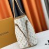 693085086e68136f4d9a81b8 Monogrammm Tote Bag with Cream and Pink Stripes by Louis Vuitton