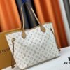 693085086e68136f4d9a81bb Monogrammm Tote Bag with Cream and Pink Stripes by Louis Vuitton