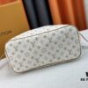 6930850a6e68136f4d9a81be Monogrammm Tote Bag with Cream and Pink Stripes by Louis Vuitton