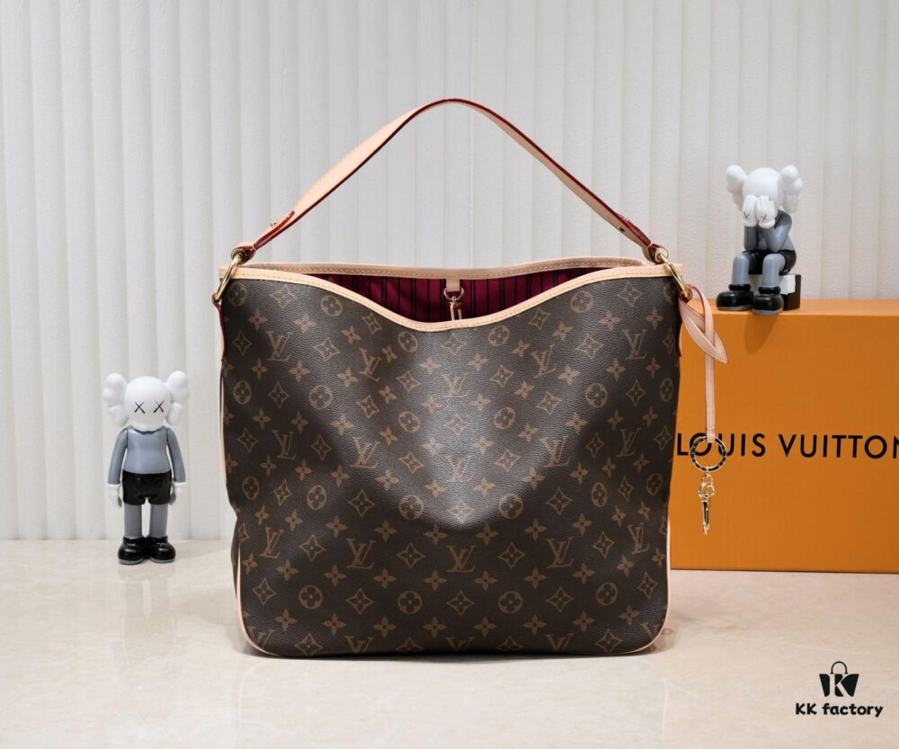 Wholesale Price New Summer Arrival: Stylish Damier Azur Canvas Calvi Tote Bag in Pomegranate Red Lining