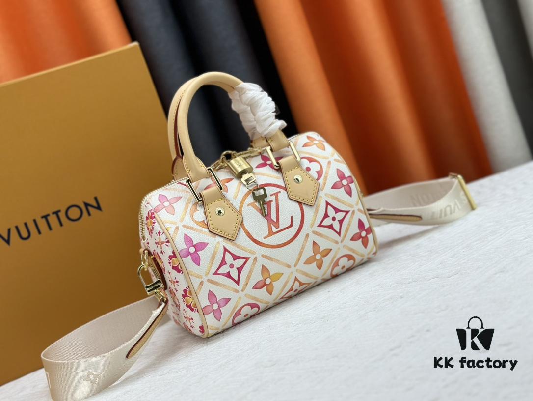 693085276e68136f4d9a8204 M46234 M11209 Summer Red Printed Pillow Bag Speedy Collection Latest Seasonal SPEEDY BANDOULIÈRE 20 Handbag M11461