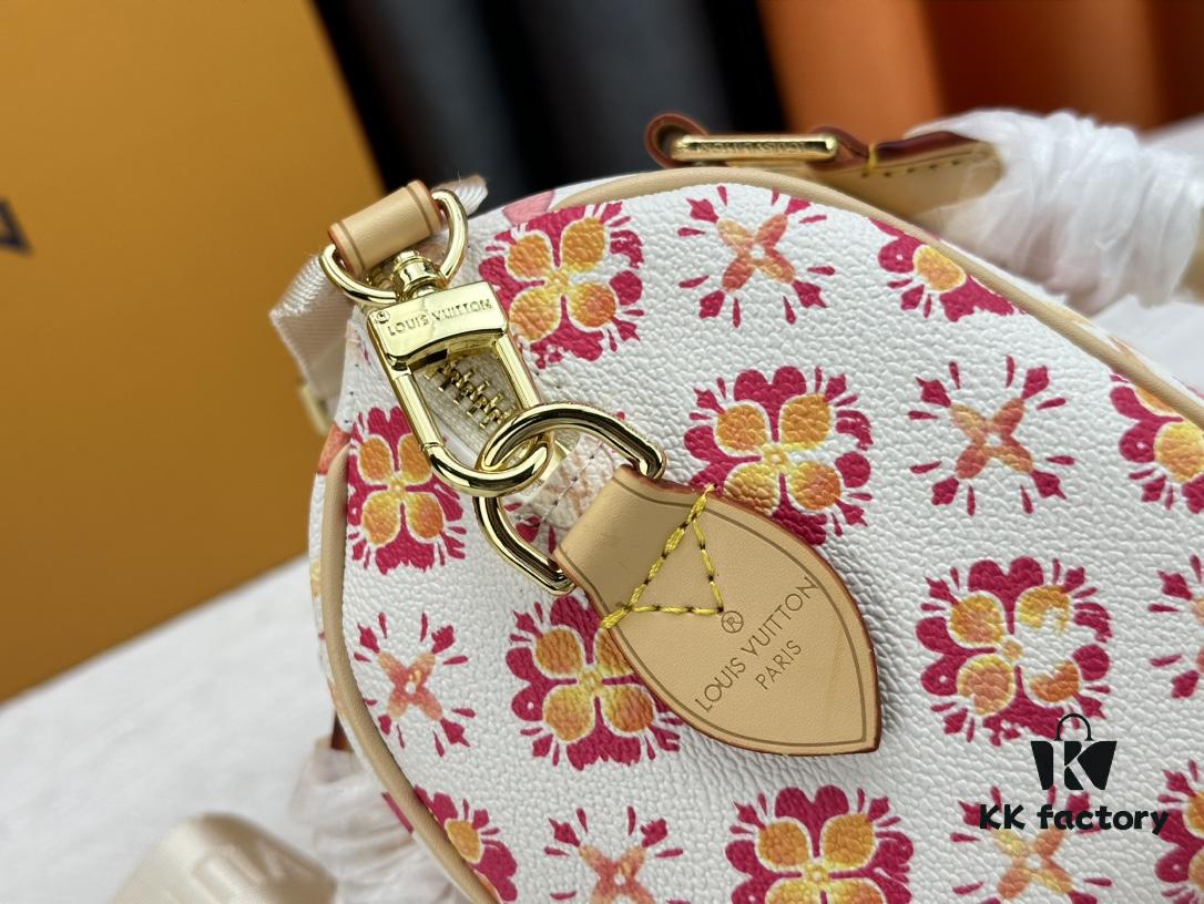 693085296e68136f4d9a8209 M46234 M11209 Summer Red Printed Pillow Bag Speedy Collection Latest Seasonal SPEEDY BANDOULIÈRE 20 Handbag M11461
