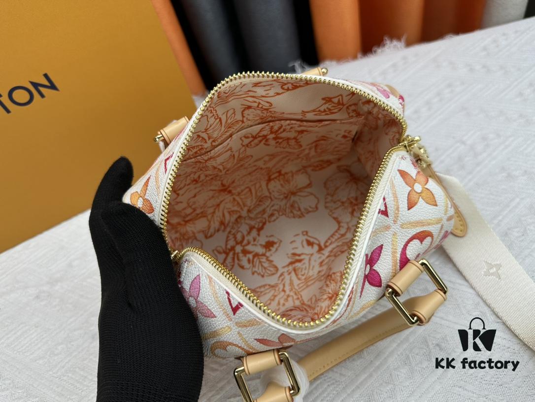 6930852a6e68136f4d9a820b M46234 M11209 Summer Red Printed Pillow Bag Speedy Collection Latest Seasonal SPEEDY BANDOULIÈRE 20 Handbag M11461