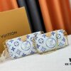 6930852c6e68136f4d9a8211 Upgraded M44823 M25374 Blue Five-in-One Mahjong Bag Series, New Season Multi Pochette Accessoires Handbag
