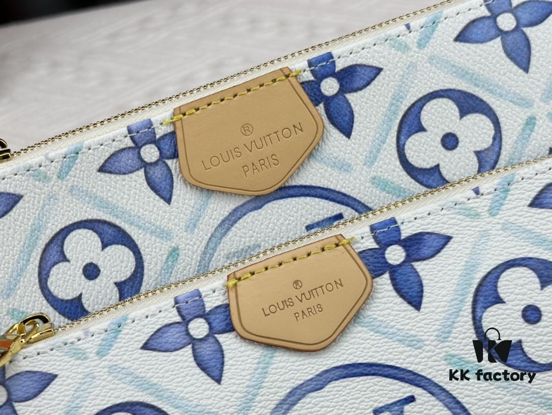 6930852d6e68136f4d9a8213 Upgraded M44823 M25374 Blue Five-in-One Mahjong Bag Series, New Season Multi Pochette Accessoires Handbag