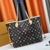 693085336e68136f4d9a8220 Monogrammm Tote Bag in Cream and Pink with LV Monogram on Pink Background