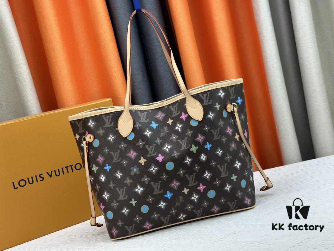 693085336e68136f4d9a8220 Monogrammm Tote Bag in Cream and Pink with LV Monogram on Pink Background