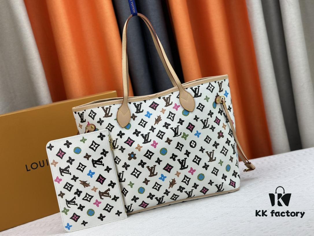 693085356e68136f4d9a8225 Monogram Canvas Tote MM Bag with Pink Background and Cream Stripes