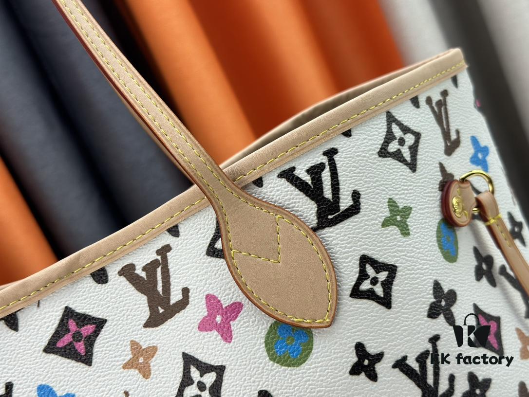 693085376e68136f4d9a822b Monogram Canvas Tote MM Bag with Pink Background and Cream Stripes
