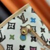 693085386e68136f4d9a822c Monogram Canvas Tote MM Bag with Pink Background and Cream Stripes