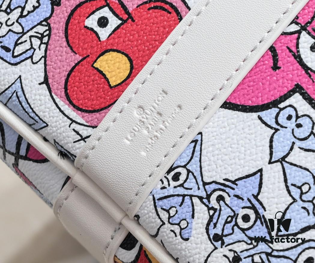 6930853f6e68136f4d9a823b M21863 Keepall Bandoulière 50 Travel Bag with Cartoon Monogram Motif