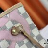 6930855c6e68136f4d9a827e Monogram Tote MM Handbag with Monochrome Stripes and LVs on Pink Background