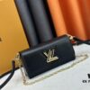 Authentic Quality [Rose] Model No. 50397/24566/24548/24550/24549 This Twist West handbag features an elongated silhouette, refreshing the classic design with a cool, contemporary seasonal flair. Dyed in modern hues, the Epi leather highlights the iconic LV twist lock that signifies brand identity. Equipped with a detachable strap and chain, it offers versatile ways to carry your daily essentials.