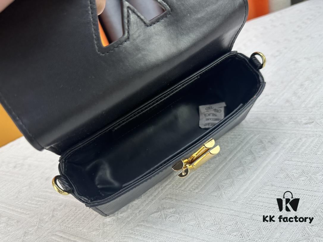 Authentic Quality [Rose] Model No. 50397/24566/24548/24550/24549 This Twist West handbag features an elongated silhouette, refreshing the classic design with a cool, contemporary seasonal flair. Dyed in modern hues, the Epi leather highlights the iconic LV twist lock that signifies brand identity. Equipped with a detachable strap and chain, it offers versatile ways to carry your daily essentials.