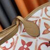 M11263, M25317 [Dushi Home Shoot] m45684 m45685 m40995 Tote MM Handbag in Cream Stripes with LVs on Pink Background