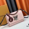693085786e68136f4d9a82c1 LV's Latest and Hottest Twist Denim Medium Bag Shipped – Model Worn by Fan Bingbing, New Model TWIST 50273, 50272