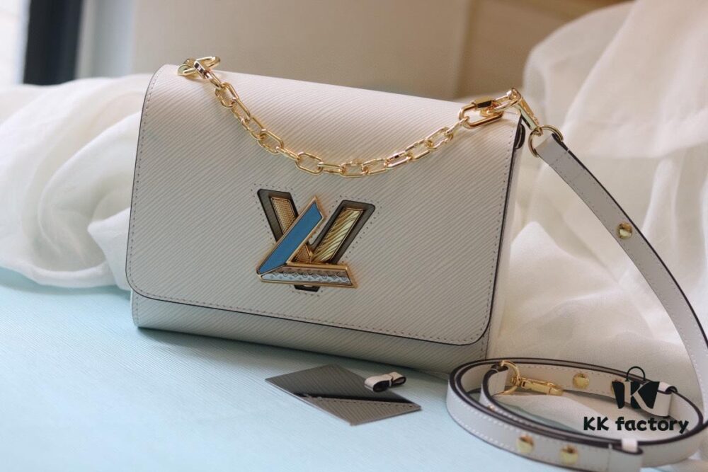 LV 2023 Twist Collection Medium Handbag - Premium Original Quality Epi Leather with Rhinestones and Enamel