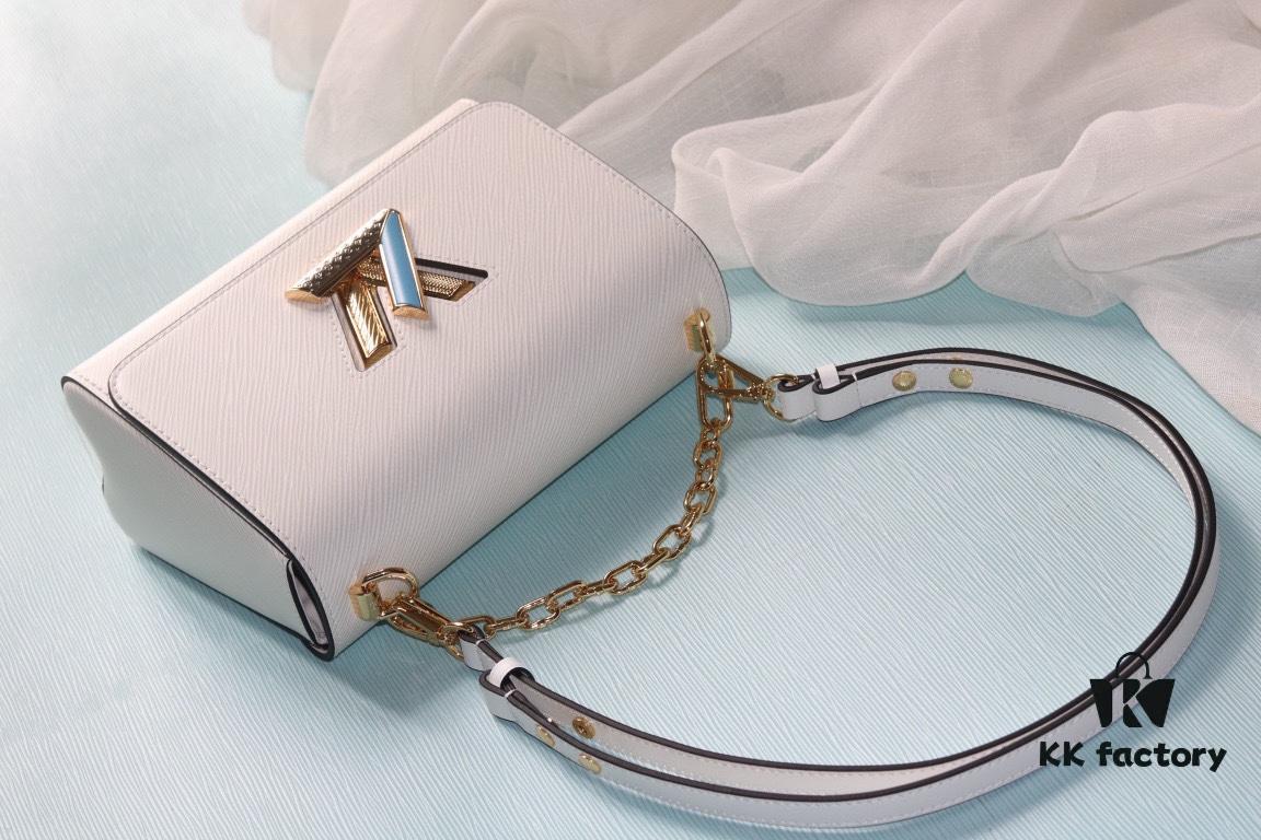 693085a46e68136f4d9a8339 LV 2023 Twist Collection Medium Handbag - Premium Original Quality Epi Leather with Rhinestones and Enamel
