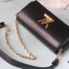 693085b36e68136f4d9a8360 New Arrival Top Quality Original Design Model No.: 50397/24566/24548/24550/24549 The Twist West Handbag features an elongated silhouette that brings a modern edge to a classic design. Epi leather is tinted in contemporary hues, while the iconic LV Twist lock highlights the brand identity. Equipped with a detachable shoulder strap and chain, it offers versatile ways to carry daily essentials.
