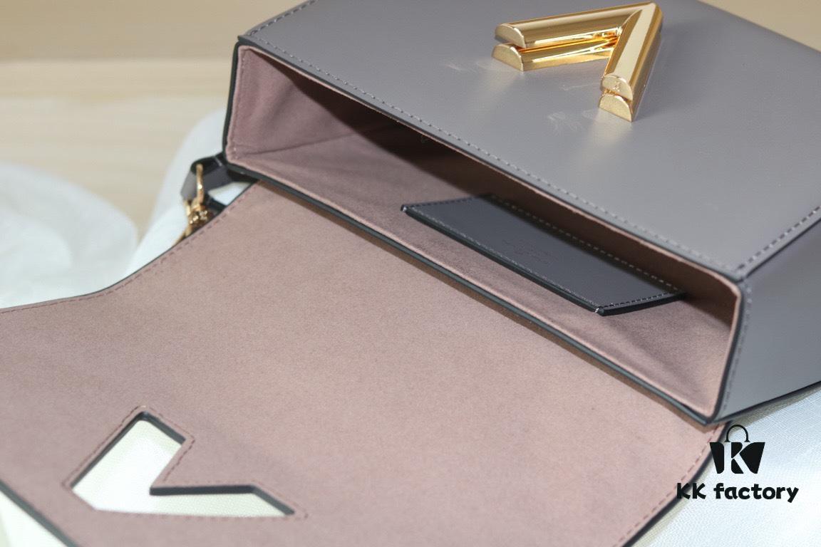 693085ca6e68136f4d9a839b New Arrival / Top Quality Original Design - Model No. 50358 - LV Twist Medium Handbag in Soft Calfskin with Embroidered Since 1854 Pattern