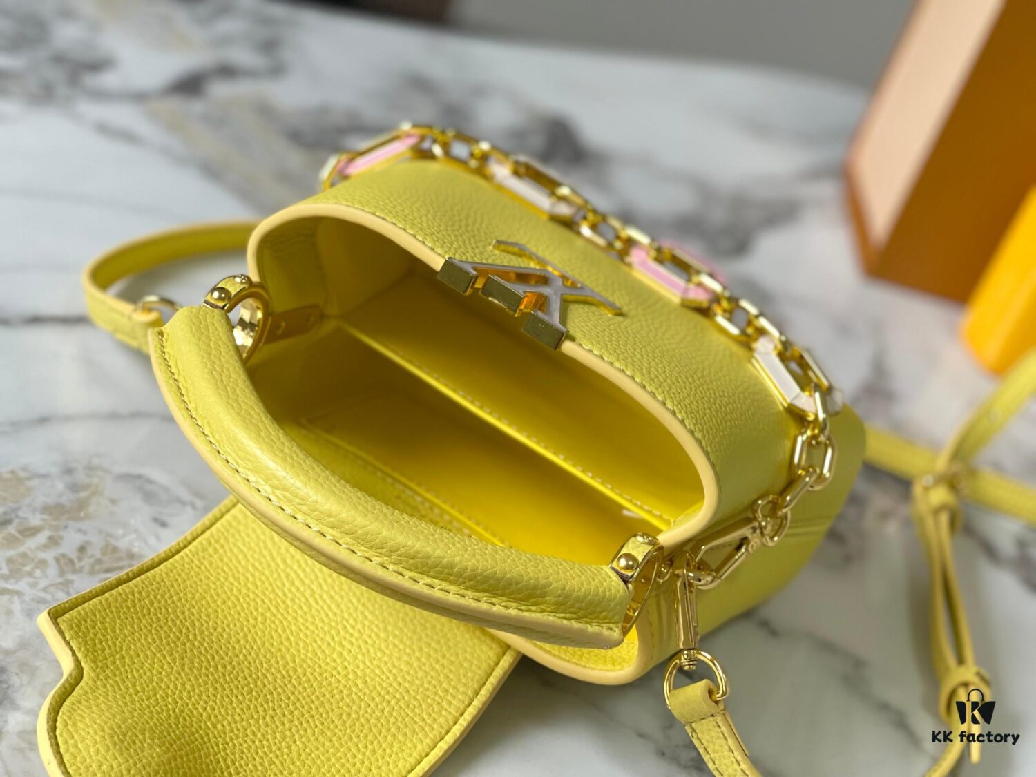 Upgraded M24683 Capucines Mini Bag