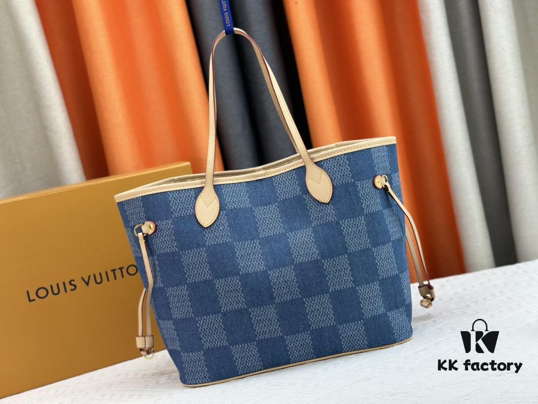 693085e26e68136f4d9a83ca NEVERFULL Medium Tote Bag in Denim M45684 M45686 M40995