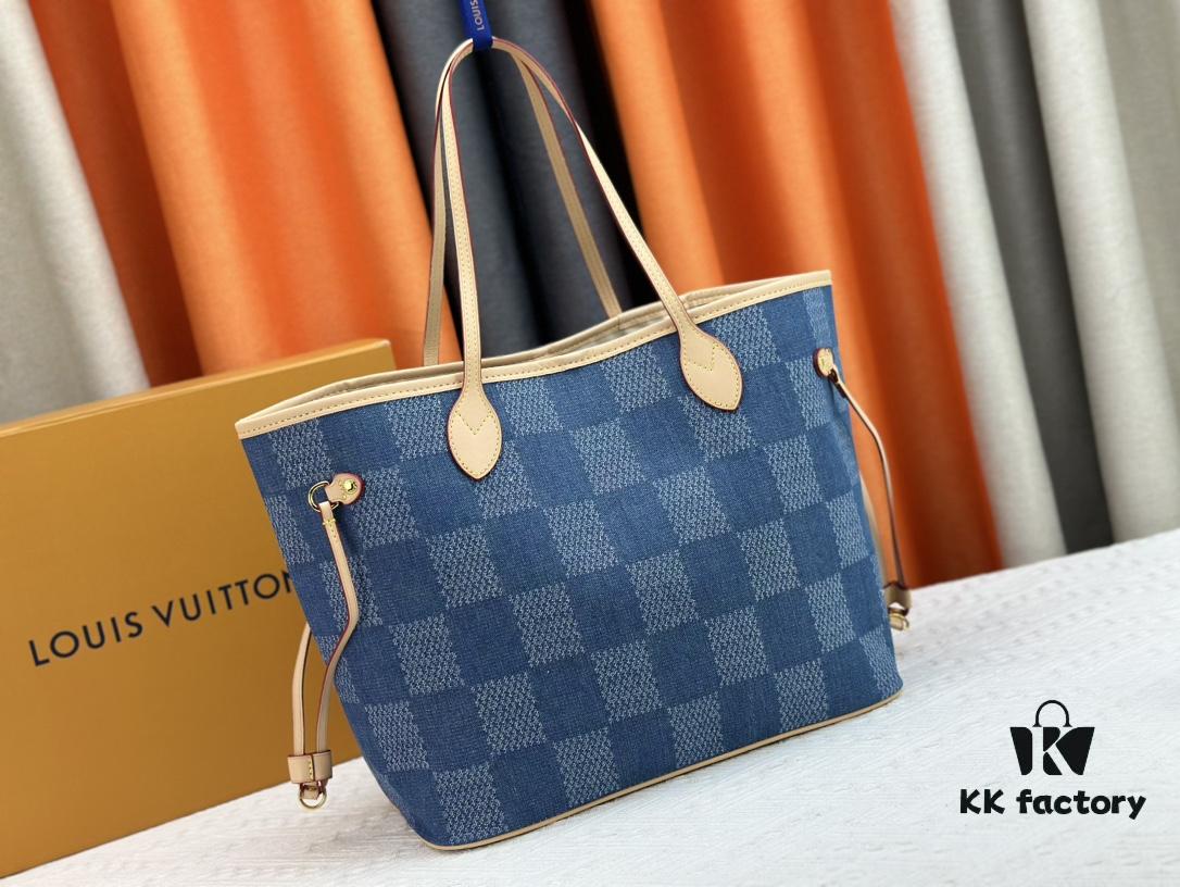 693085e26e68136f4d9a83cc NEVERFULL Medium Tote Bag in Denim M45684 M45686 M40995