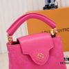 693085ea6e68136f4d9a83d9 Upgraded M20741 LV Broderie Anglaise Embroidered Gold Button Capucines Mini Bag
