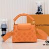 693085eb6e68136f4d9a83dd Upgraded M20741 LV Broderie Anglaise Embroidered Gold Button Capucines Mini Bag