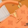 693085eb6e68136f4d9a83de Upgraded M20741 LV Broderie Anglaise Embroidered Gold Button Capucines Mini Bag