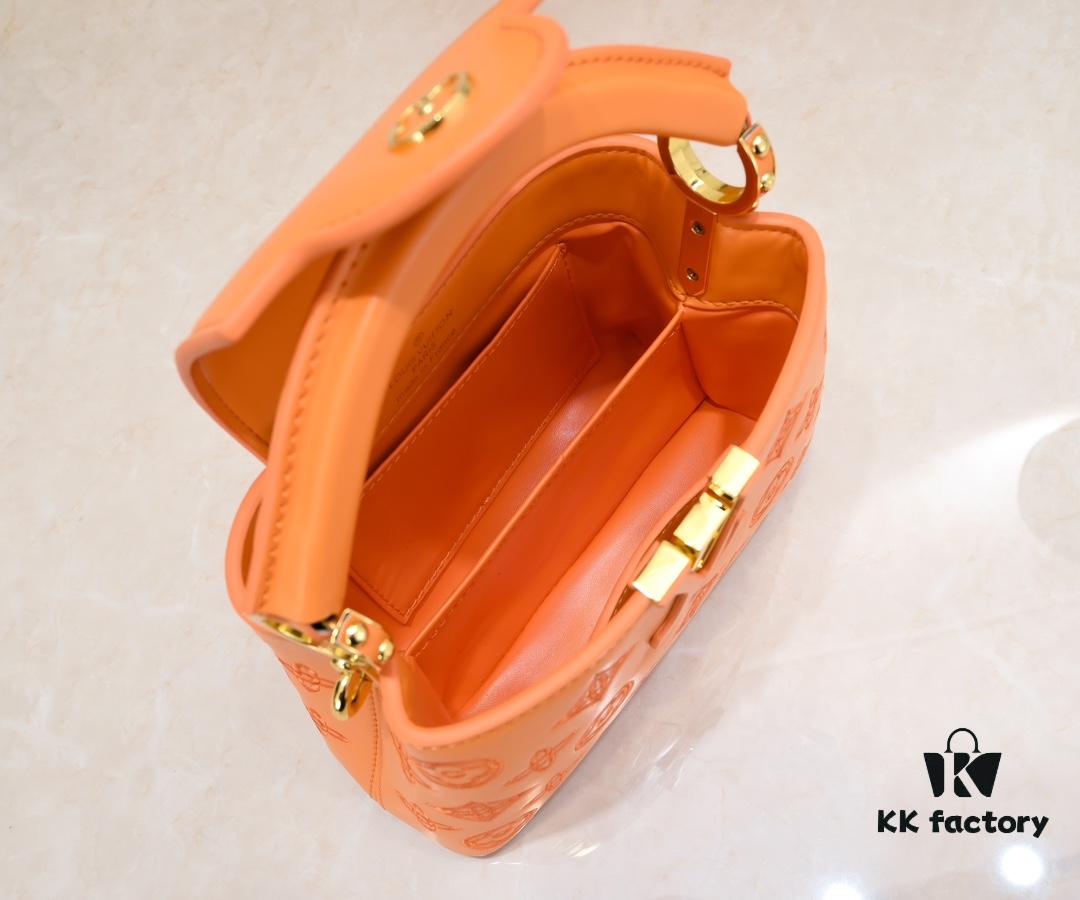 693085ee6e68136f4d9a83e3 Upgraded M20741 LV Broderie Anglaise Embroidered Gold Button Capucines Mini Bag