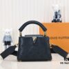 693085ee6e68136f4d9a83e4 Upgraded M20741 LV Broderie Anglaise Embroidered Gold Button Capucines Mini Bag